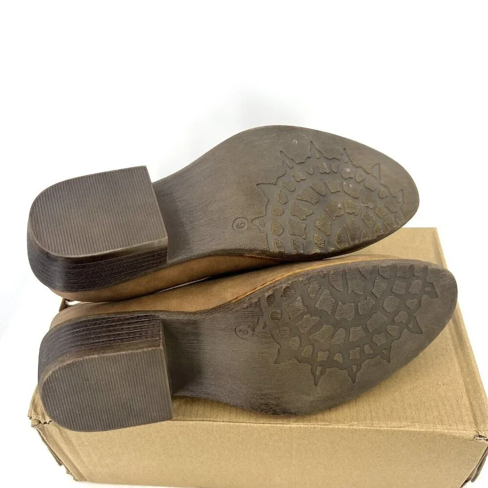 New In Box American Rag Segovia Saddle Faux Leather Mules Womens 9 - Picture 7 of 8